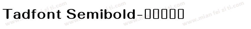 Tadfont Semibold字体转换